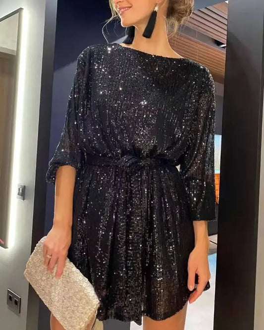 Sexy Sequined Evening Dress
